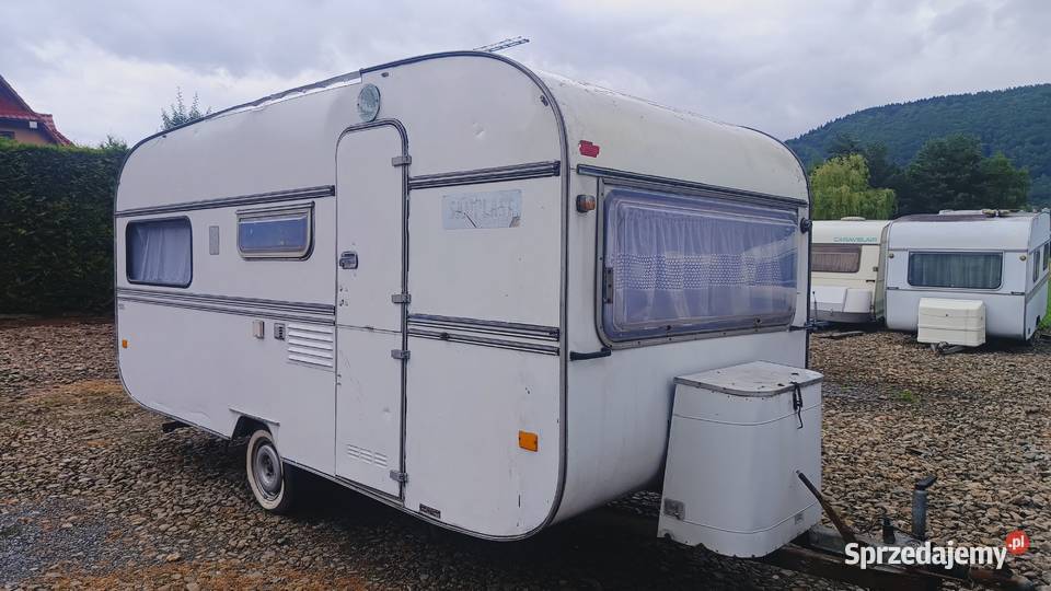 przyczepa kempingowa kemping campingowa DOMEK Międzybrodzie Bialskie sprzedam