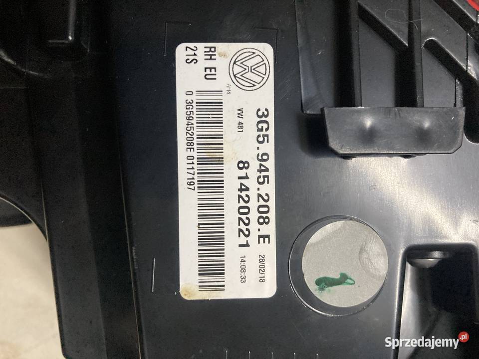 LAMPA PRAWA TYŁ VOLKSWAGEN PASSAT B8 3G5945208E Rakoniewice