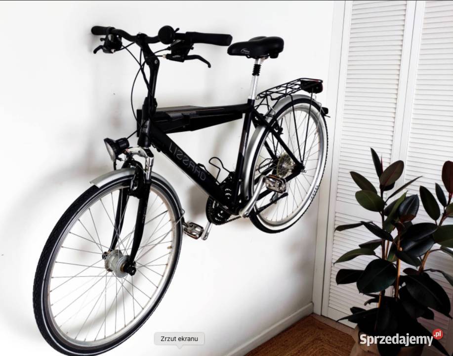 czarny nowoczesny wieszak na rower loft podlaskie sprzedam
