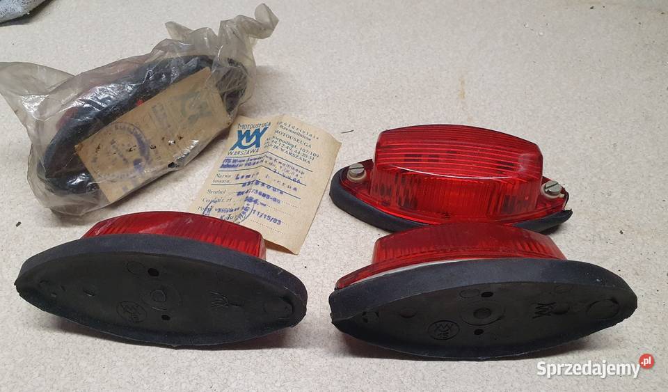 Nowe zabytkowe lampy obrysowe PRL Sosnowiec
