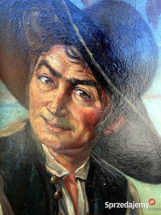 Obraz olejny z 1942 r sygnowany Konopiska