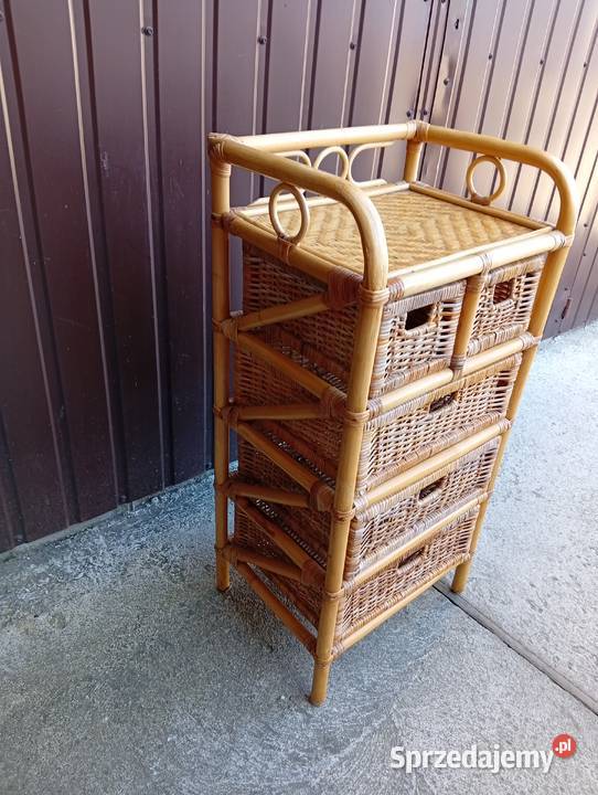 komoda rattanowa z szufladami 535 Komody Byczyna