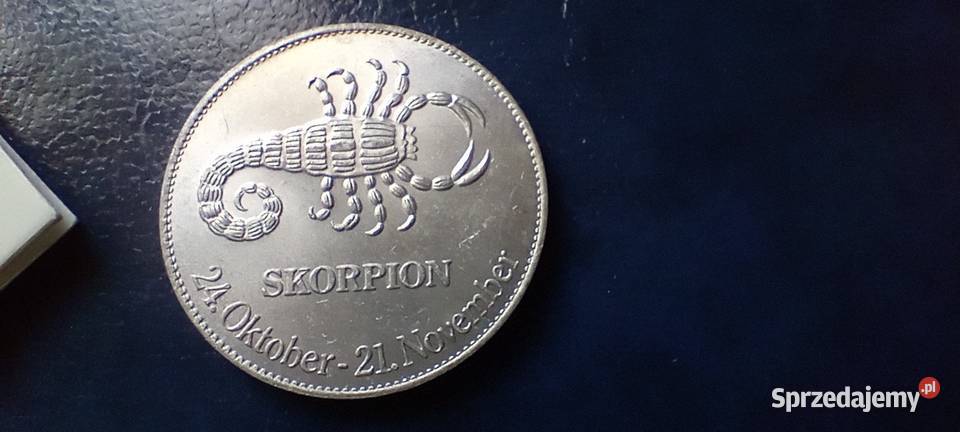 Stare monety Medal Skorpion Niemcy podkarpackie Lesko