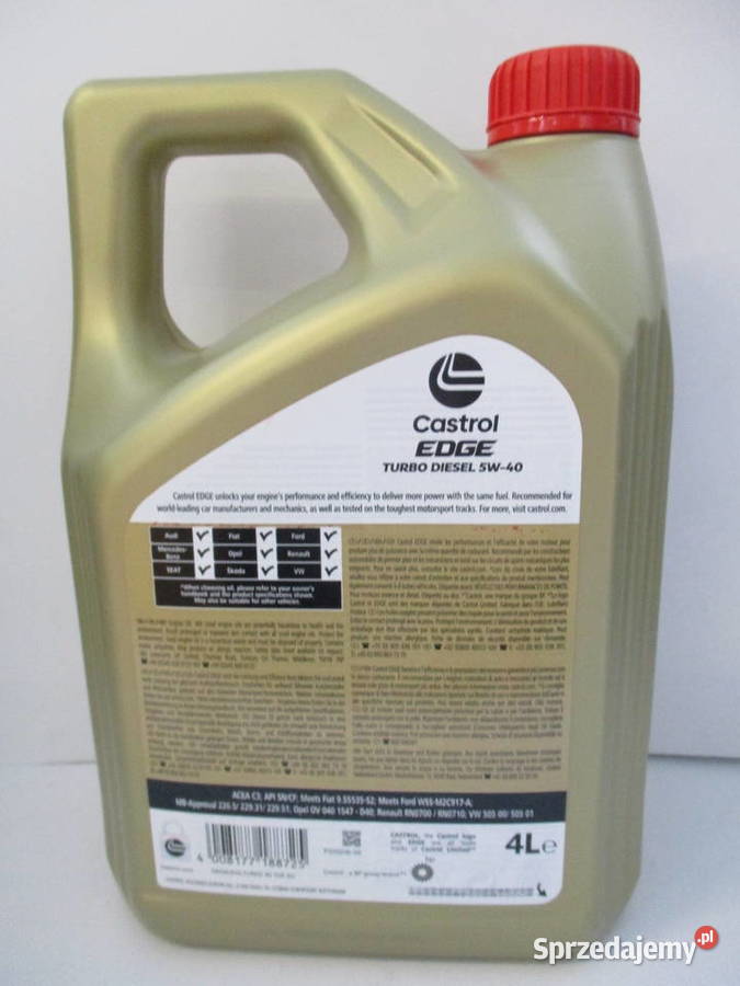Castrol Edge 5W40 5L Turbo Diesel 5L ACEA C3 Oleje silnikowe Łódź