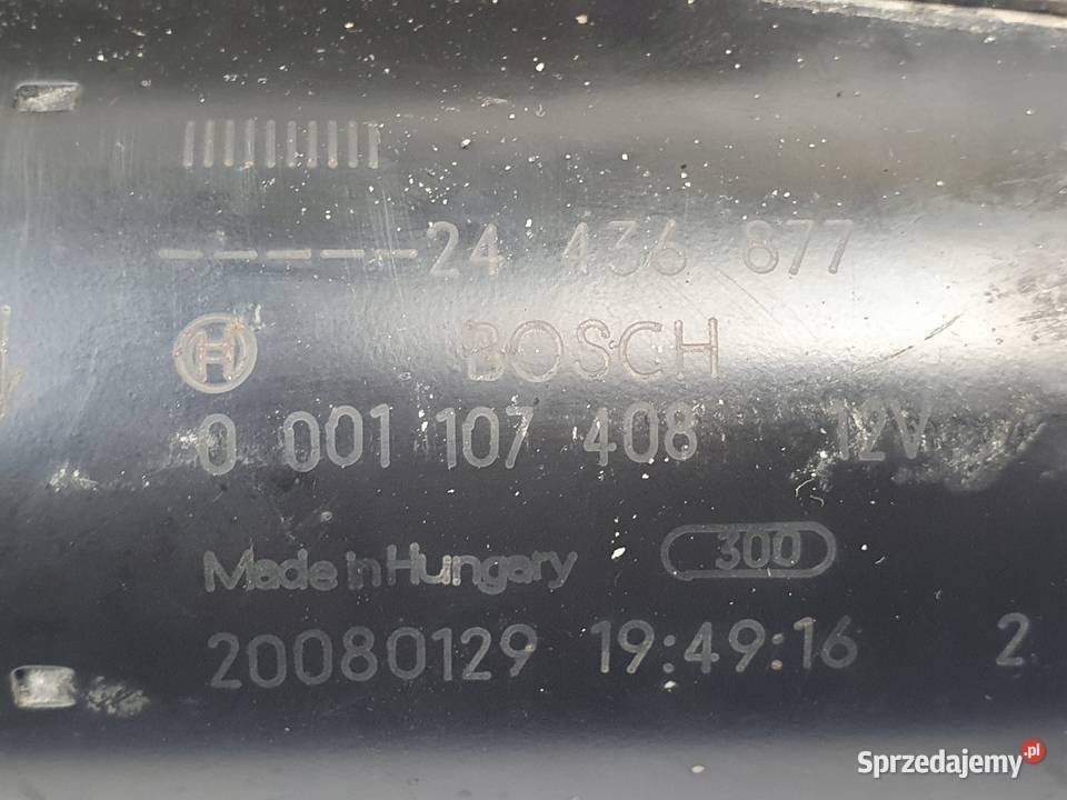 ROZRUSZNIK Opel Meriva A 14 16V bosch 0001107408 Chełm sprzedam