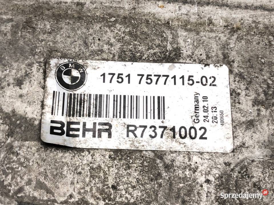 INTERCOOLER BMW F10 7577115 30 306 0916 osobowe