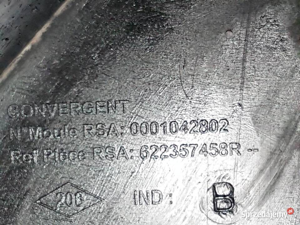 RENAULT MEGANE III CC CABRIO OSLONA ZDERZAKA wielkopolskie Turkowice