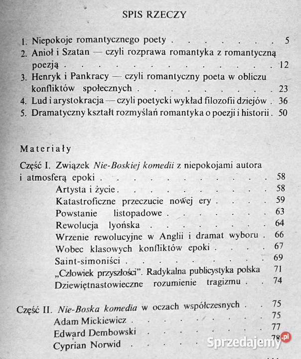 NieBoska komedia Zygmunta Krasińskiego Stanisław Pozostałe