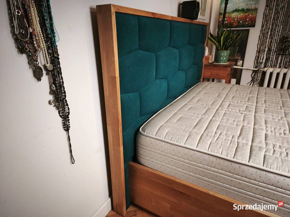 Łóżko dębowe z materacem Halsa 160x200 PREMIUM Warszawa sprzedam