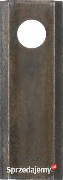 Nożyk kosiarki rotacyjnej lewy 116x47x4 mm otwór