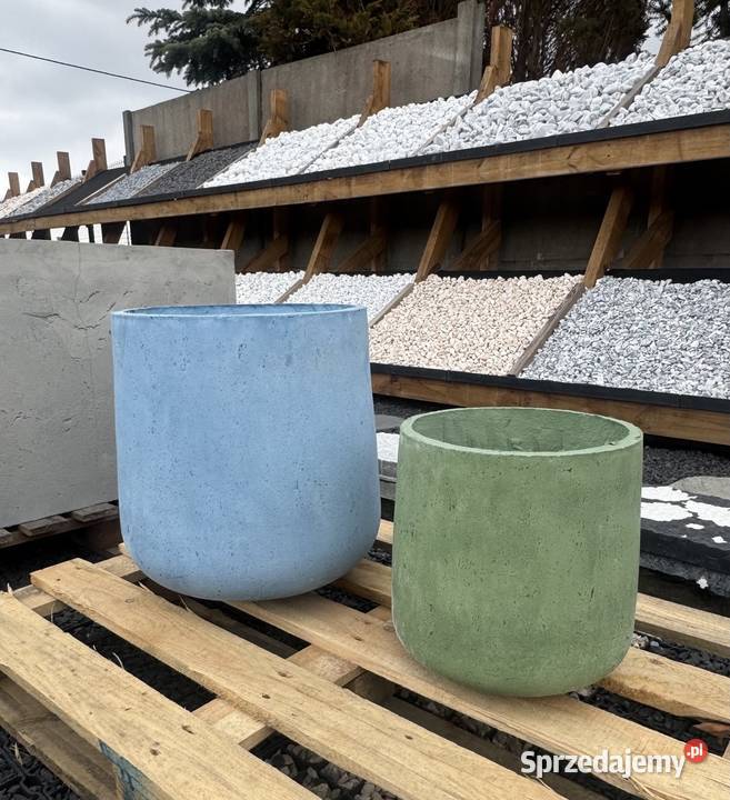 Donica betonowa Contur 33x30 Zielona Warszawa sprzedam