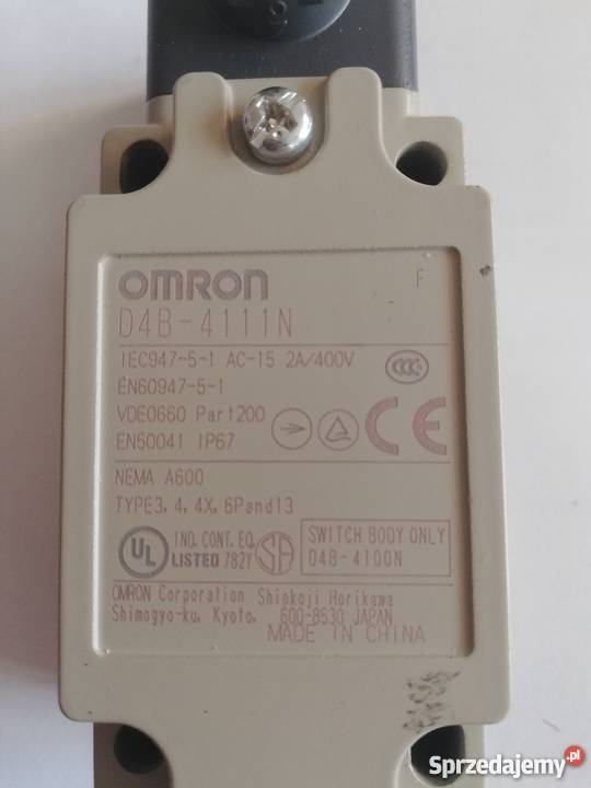 OMRON D4B4111N Wyłącznik krańcowy NO NC 10A Dąbrowa Górnicza