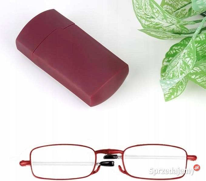 Składane okulary do czytania z etui małe do osobowe Sosnowiec