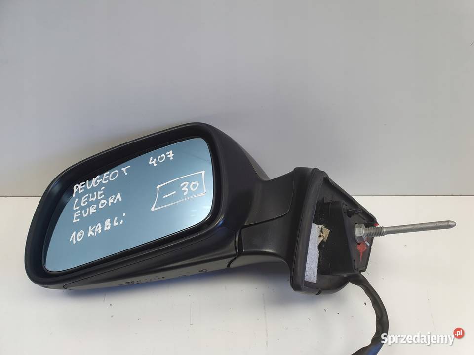 LUSTERKO Peugeot 407 0411r LEWE KIEROWCY europa Rudka