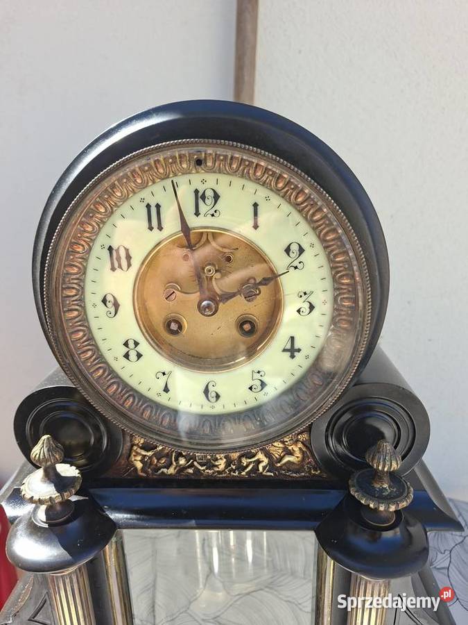 Marmurowy zegar francuski brokot Zegary