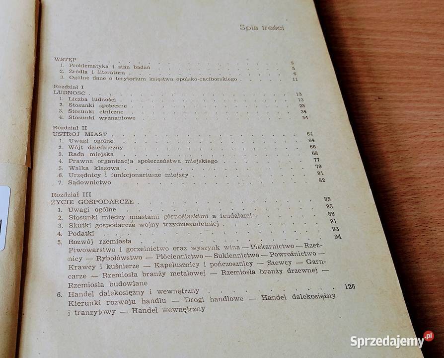 Miasta księstwa opolskoraciborskiego w XVI XVIII miękka sprzedam