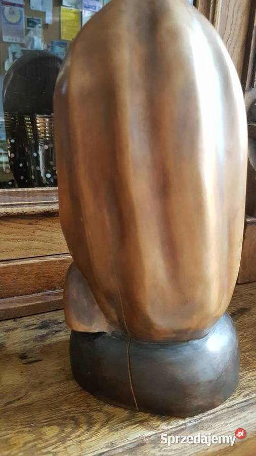 Rzeźba figura Madonna drewno lata 60 te Antyki Orneta