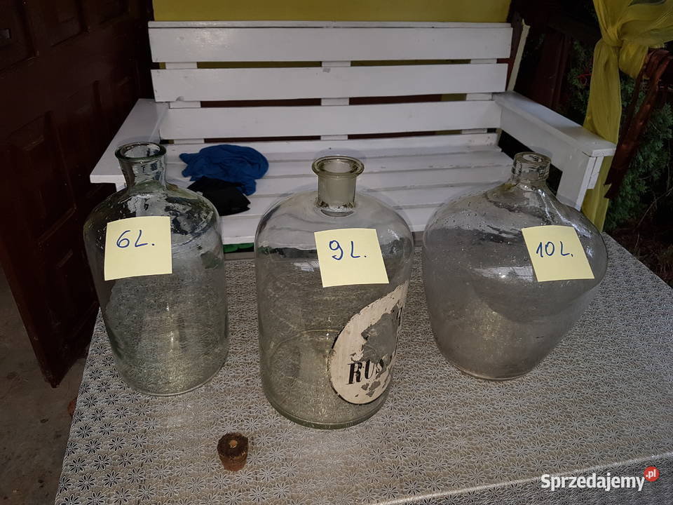 Banki szklane na wino podkarpackie sprzedam