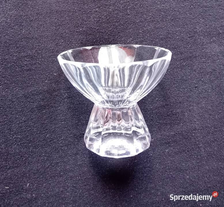 Kryształowy kieliszek art deco wielokątny lata wielkopolskie