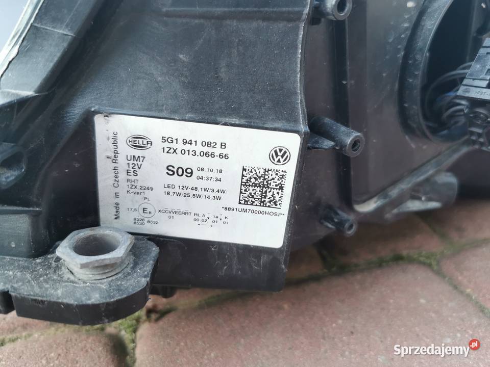 LAMPA PRAWA LED GOLF 7 LIFT GTE 5G1941082B dolnośląskie sprzedam