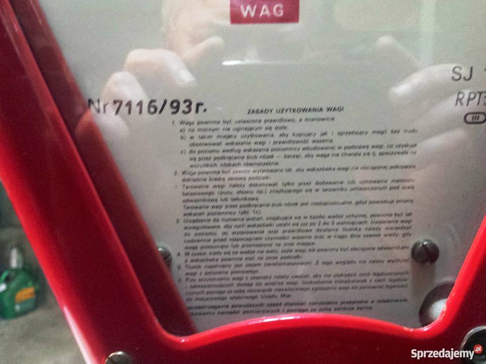 Waga sklepowa uchylna retro Jedlicze