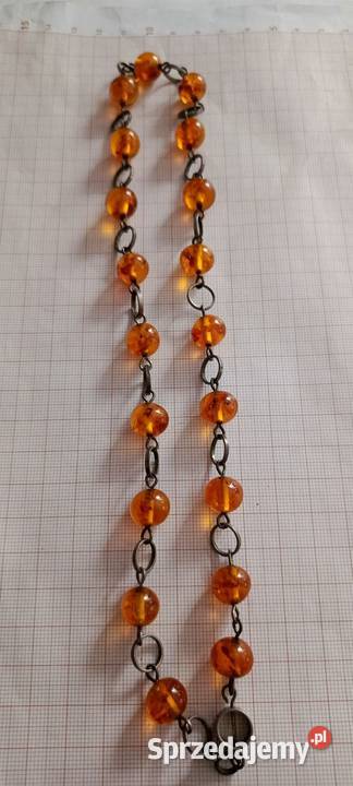 Naszyjnik Bursztyn Fischland srebro