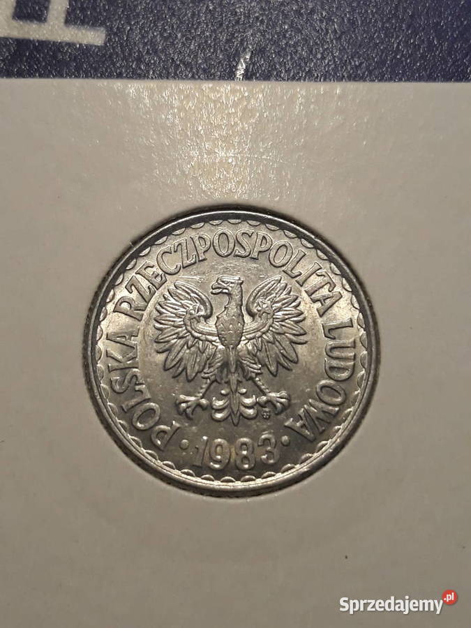 1 złoty 1983 r 1 około mennicze Konin sprzedam