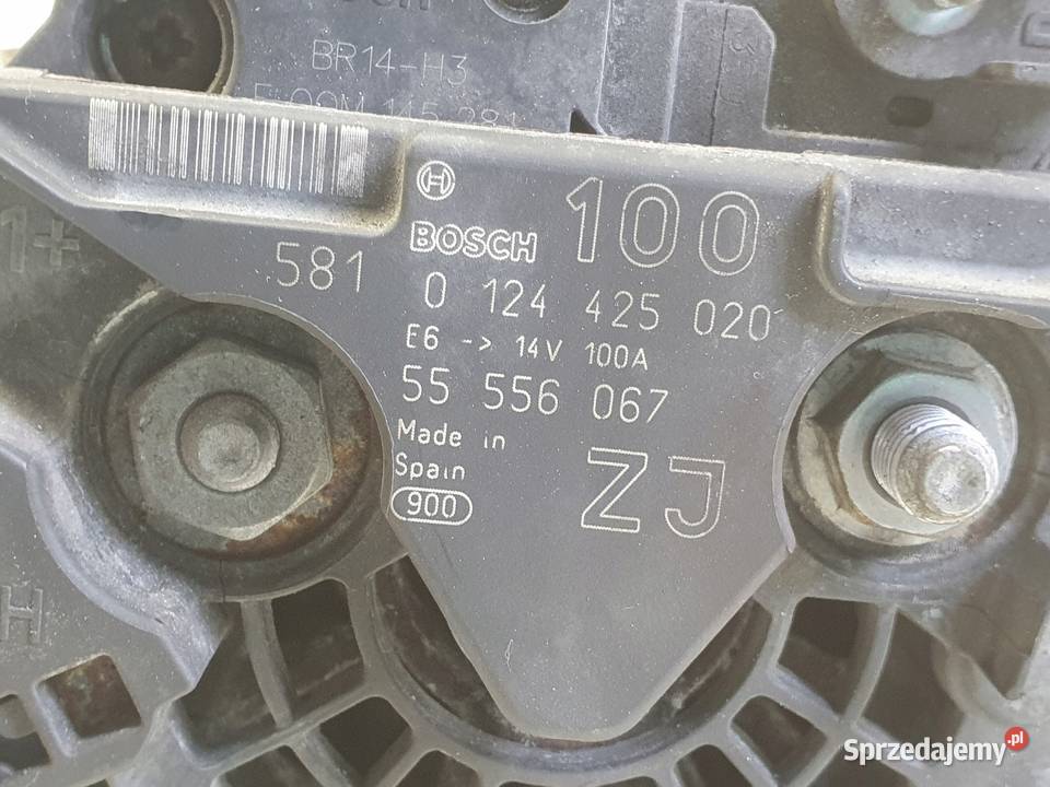 Opel Astra III H 16 16V ALTERNATOR 100A 55556067 osobowe lubelskie Janów