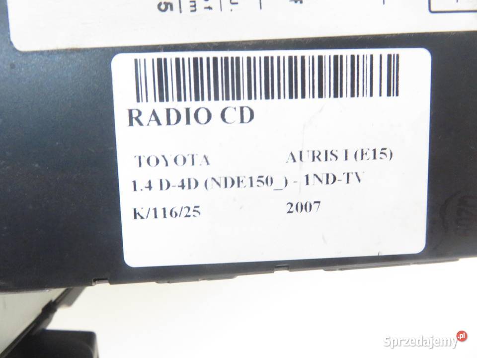 RADIO TOYOTA AURIS I E15 861201A240
