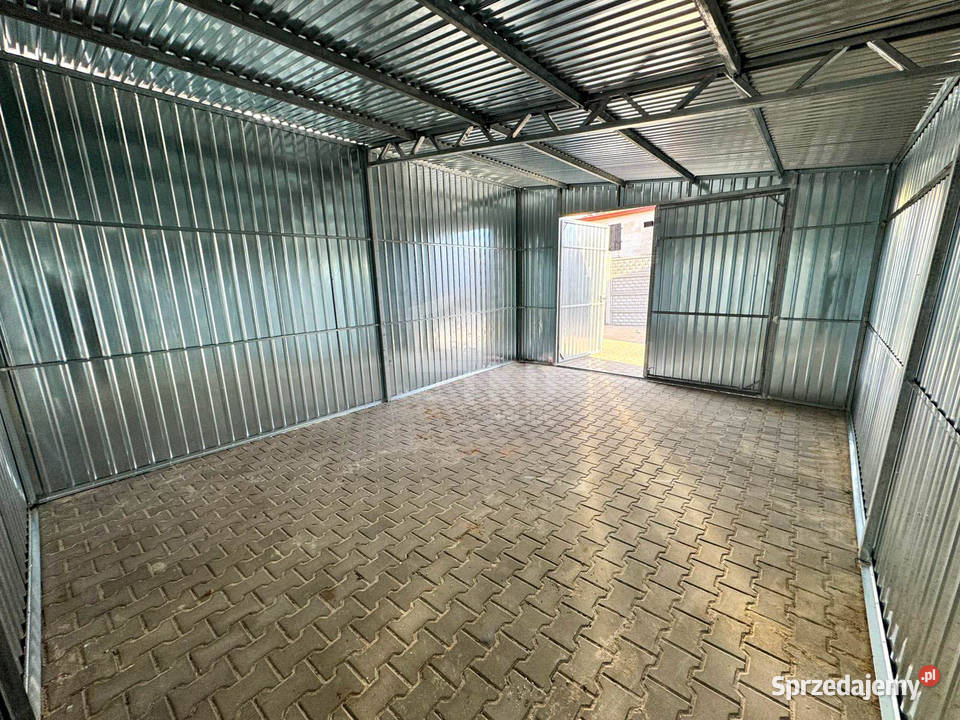 Garaz blaszany 4x5m brama dwuskrzydłowa ocynk Radom