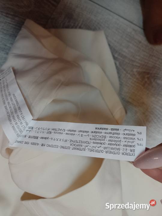 40L Stradivarius Kremowa żakietowa kamizelka brązowy/beżowy