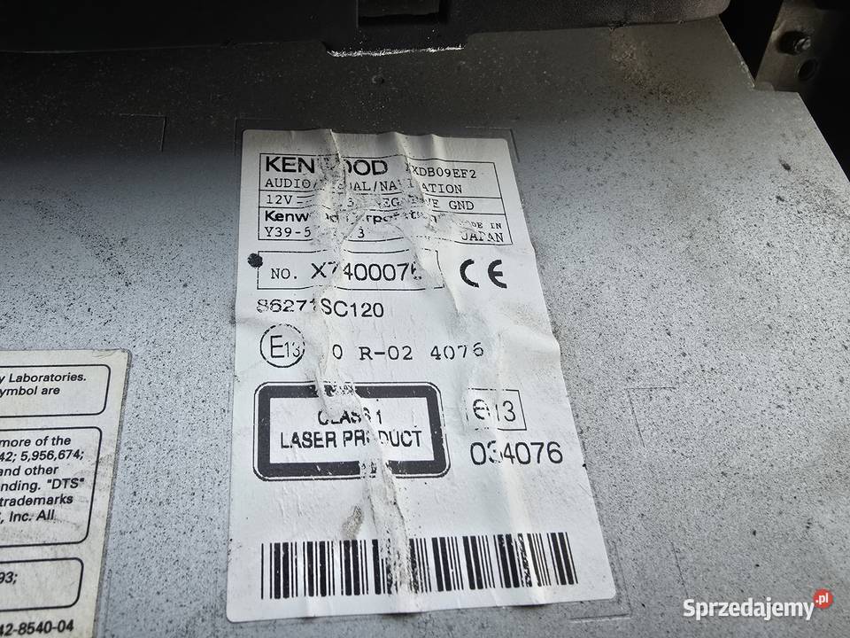 Subaru Forester 3 SH radio KENwood dotykowe osobowe Części samochodowe Legnica