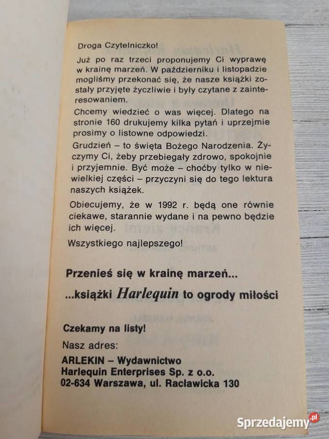 Harlequin Romance Trzeci Pocałunek XII 1991