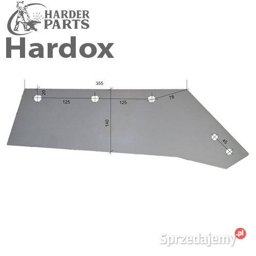 Lemiesz 300hektarów HARDOX MS13018P części do nieuszkodzony Suwałki