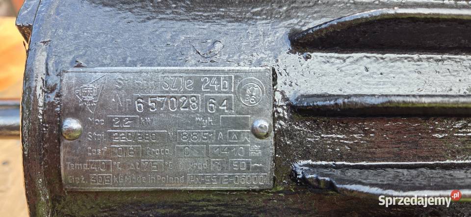 Silnik elektryczny Sjze 24b 22 kW przewód 20m Elektronika Koźmin Wielkopolski