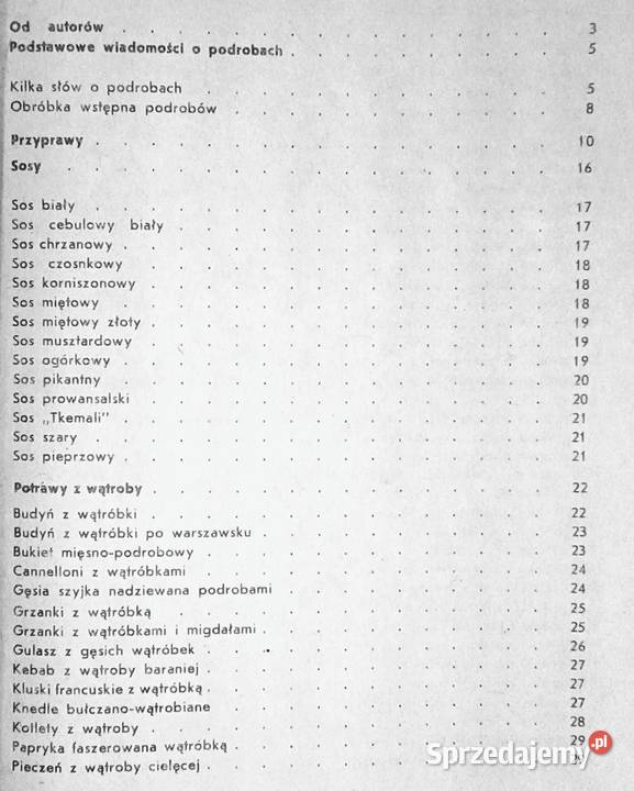 Potrawy z podrobów Tadeusz Góra Tadeusz Chełm