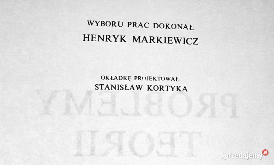 Problemy teorii literatury Roman W Ingarden lubelskie