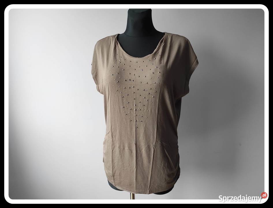 Bluzka damska beżowa 40 L 42 XL Bez wzoru Płock sprzedam