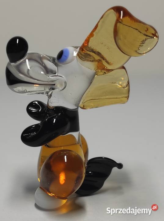 Szklany pies ze szkła kolorowy szkło artystyczne Warszawa