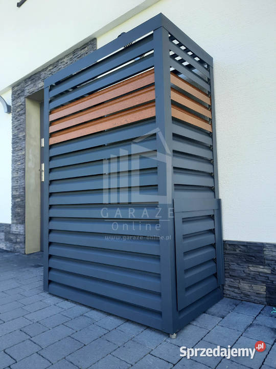 Osłona pompy ciepła 80x50x200 antracyt jasny Klimatyzatory