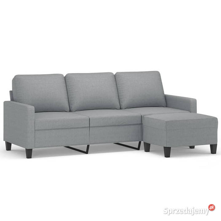 3osobowa sofa z podnóżkiem jasnoszara 180 Warszawa sprzedam
