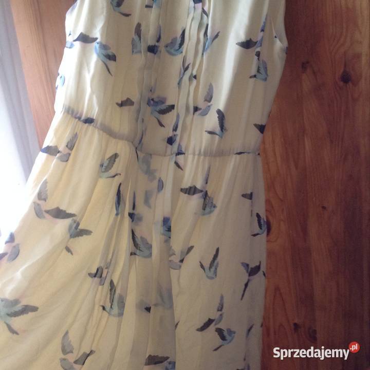 Sukienka zara rozmiar 36 s kolor jasny żółty z Kraków