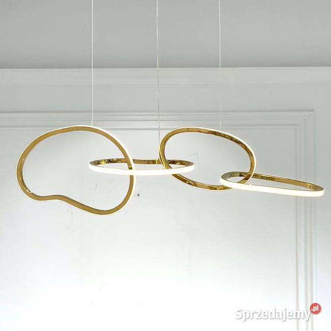 Lampa nowoczesna LED okrągła z połyskiem ringi mazowieckie Warszawa