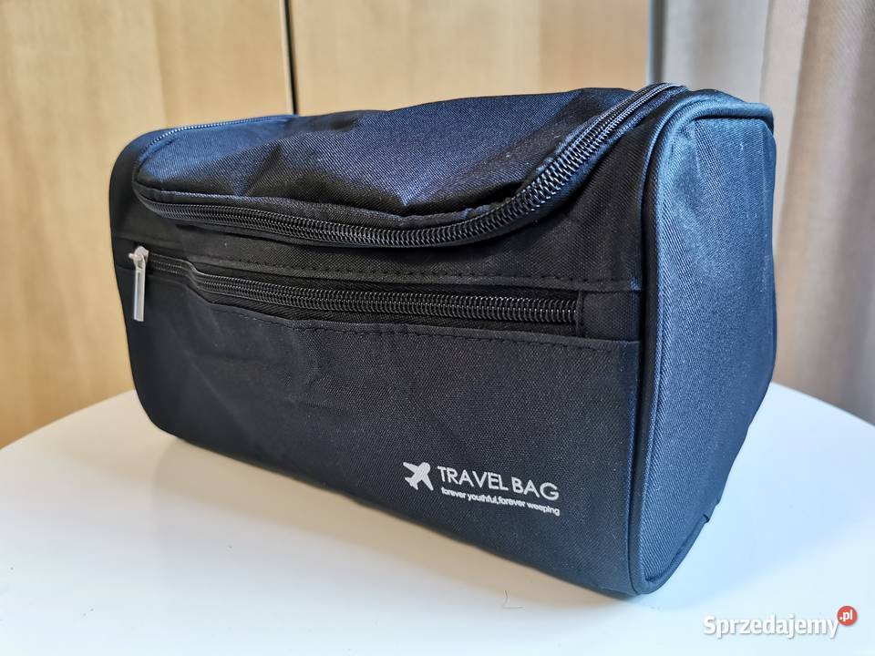 Kosmetyczka podróżna czarna duża 26x14x16 Siemianowice Śląskie