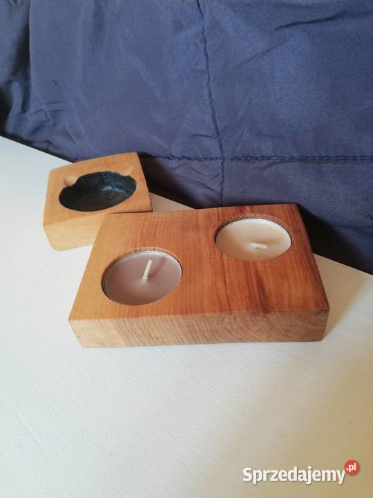 Świecznik i popielniczka z olszyny wielkopolskie Poznań
