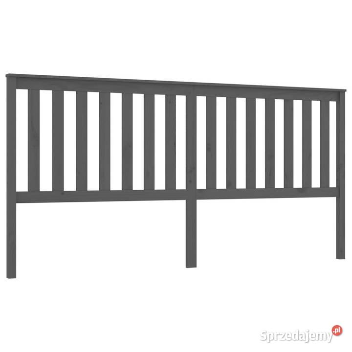 Wezgłowie łóżka szare 206x6x101 lite drewno mazowieckie Warszawa