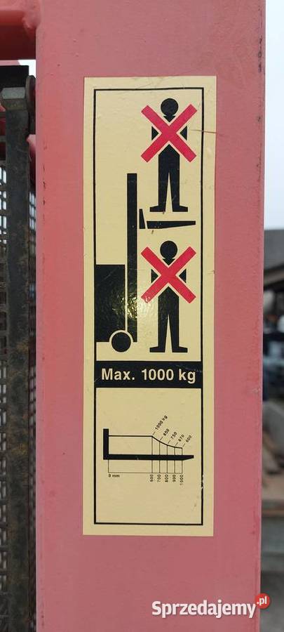 Paleciak wysokiego podnoszenia 1600mm Pszczyna
