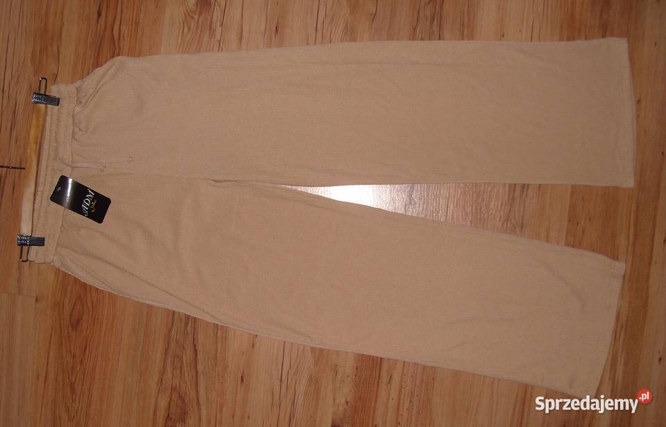 ADAM NOWE szerokie spodnie Capucino r L XL Rawicz sprzedam