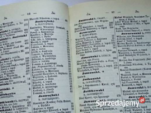 Spis szlachty Królestwa Polskiego z dodaniem Pozostałe sprzedam