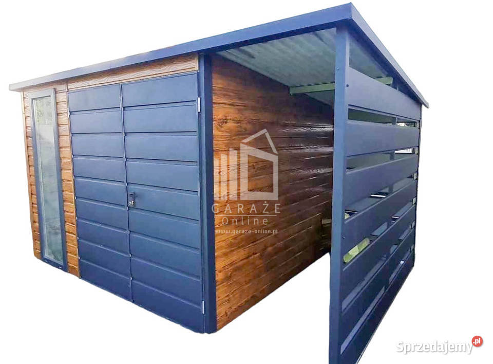 Schowek Domek Ogrodowy 3x25m wiata 1m Brama